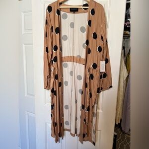 Polka Dot Long Kimono